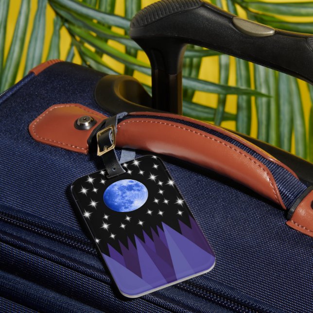Moon Starlight Luggage Tag (Front Insitu 1)