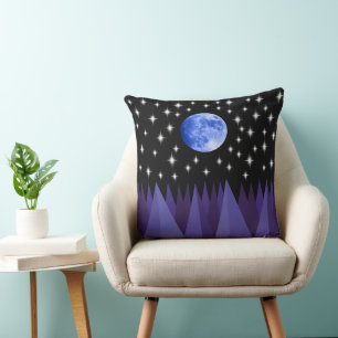 Moon Starlight Throw Pillow