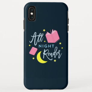 Moon Stars and Pink Books All Night Reader Case-Mate iPhone Case