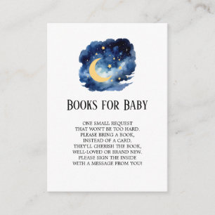 Moon & Stars Baby Boy Books for Baby Card