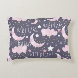 Moon Stars Baby Girl Nursery Baby  Decorative Cushion