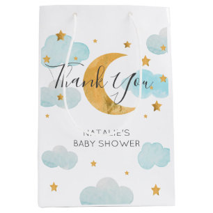 Moon & Stars Baby Shower Bolsa de regalo Medium Gift Bag