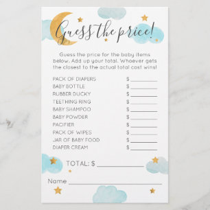 Moon & Stars Baby Shower Clouds Guess