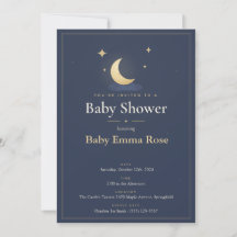 Moon & Stars Baby Shower Invitation