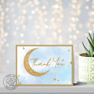 Moon & Stars Baby Shower Thank You Card