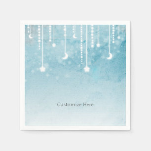 Moon & Stars Celestial Baby Shower Party Napkin