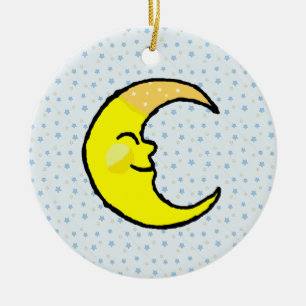Moon & Stars Ceramic Tree Decoration