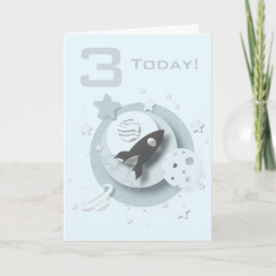 Moon & Stars Customisable Birthday Card