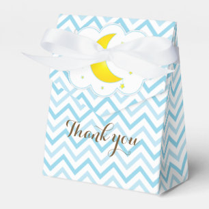 Moon & Stars Favour Boxes-Blue & Yellow Box