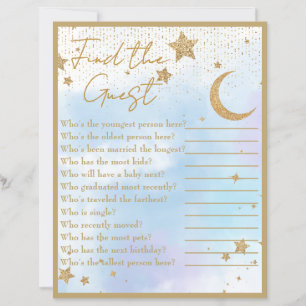 Moon & Stars Find the Guest Baby Shower Game