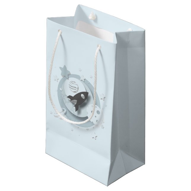 Moon & Stars Gift Bag (Front Angled)