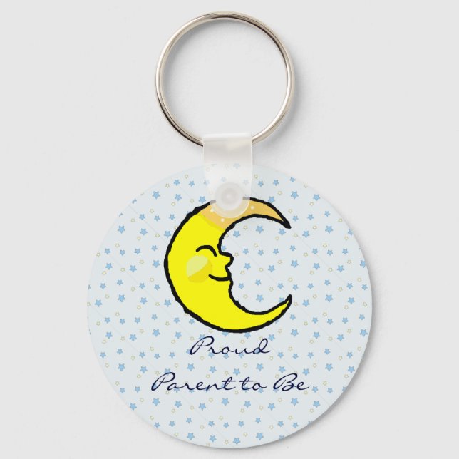 Moon & Stars Key Ring (Front)
