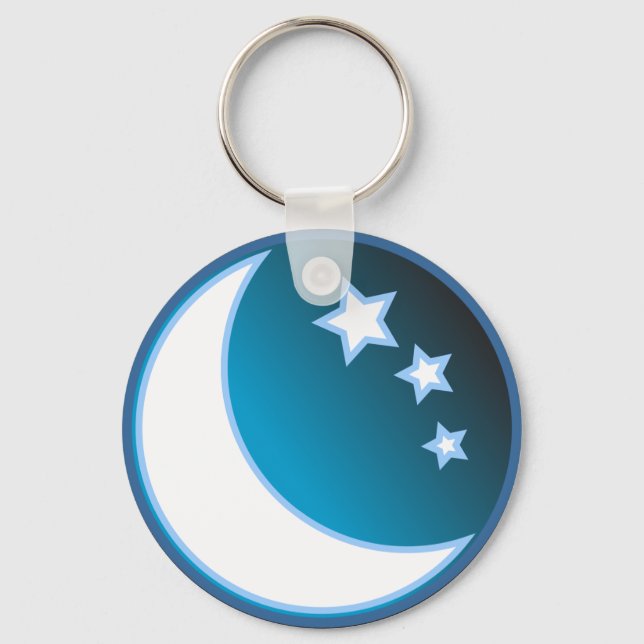Moon & Stars Key Ring (Front)