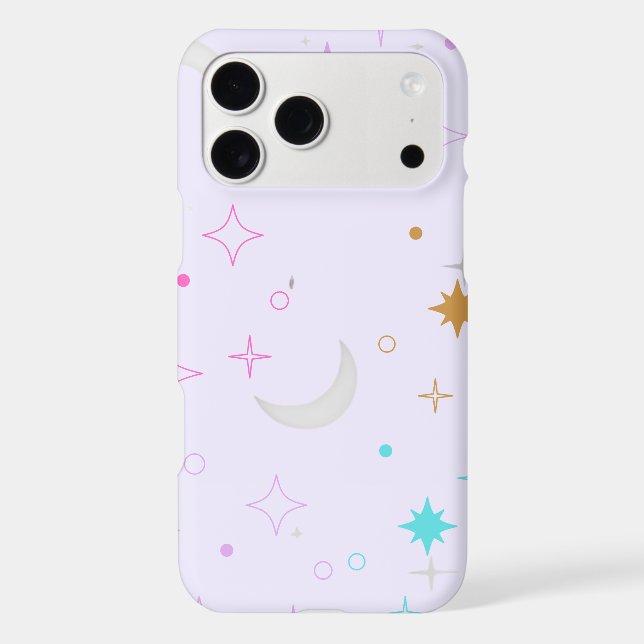 Moon & Stars  Minimalist Lavender (Back)