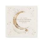 Moon Stars Night Sky Mystical Romantic Napkins