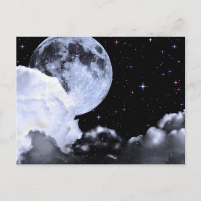 Moon & Stars Postcard (Front)