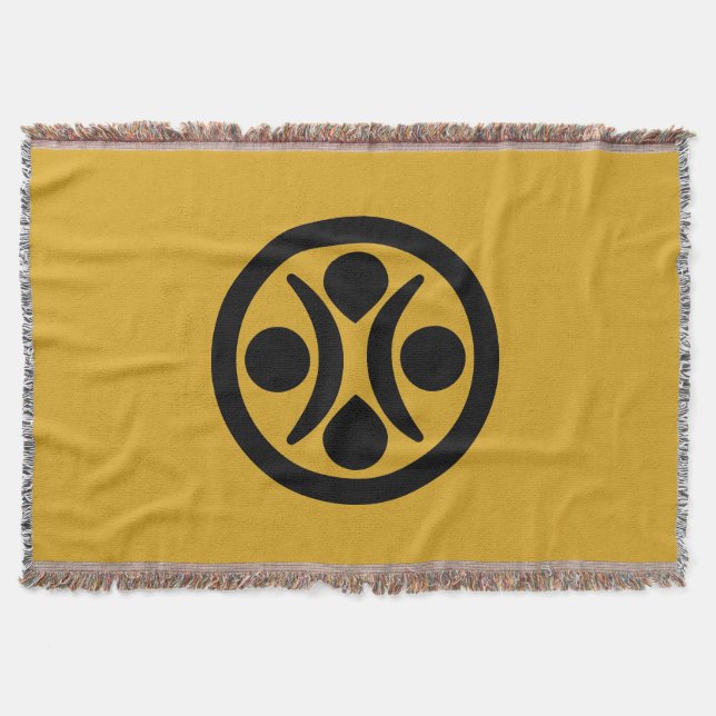 Moon stars throw blanket (Front)