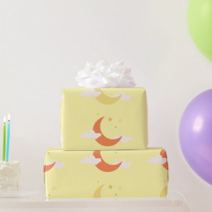 Moon & Stars  Wrapping Paper