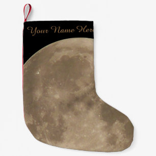 Moon Stocking Full Moon Christmas Stocking Custom