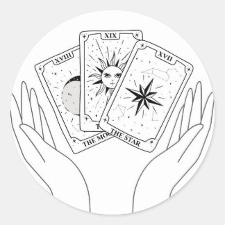 Moon, Sun and Star Tarot Sticker