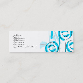 Moon & Sun - Light Blue Mini Business Card