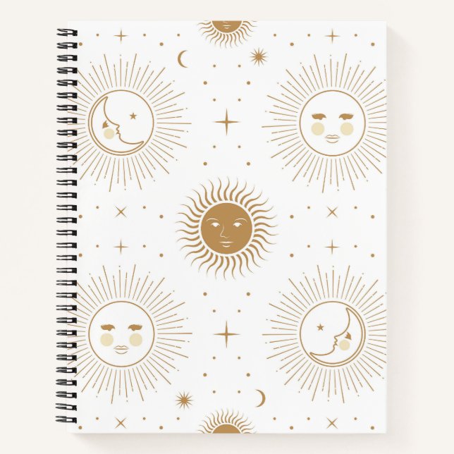 Moon, Sun & Stars Notebook (Front)