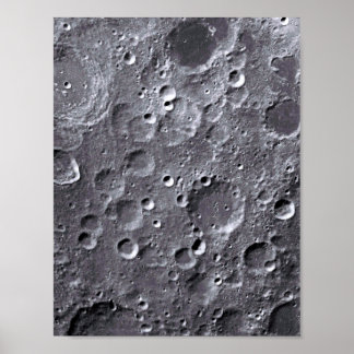Moon surface poster