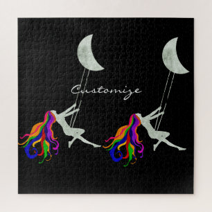 Moon Swinging Redhead Thunder_Cove Jigsaw Puzzle