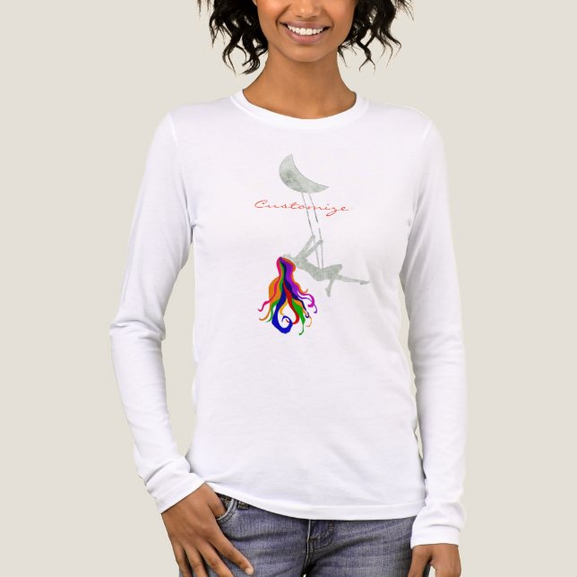 Moon Swinging Redhead Thunder_Cove  Tri-Blend Shirt (Front)