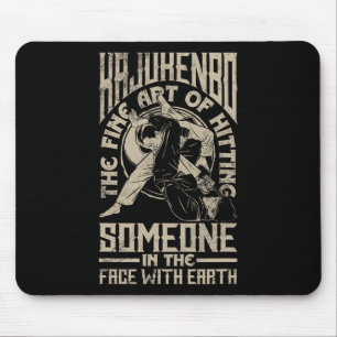 Moon Swinging Skeleton Rock And Roll Halloween Roc Mouse Pad