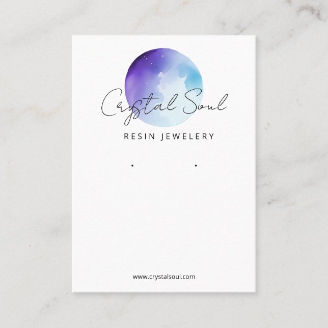Moon Themed Earring Cards (Front)