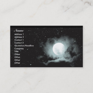 Moon Tide Mermaid Business Cards 1