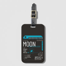 Moon Time Travel Ticket Boarding Pass