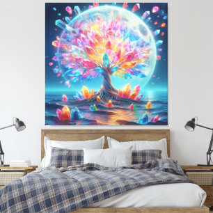 Moon Tree Canvas Print