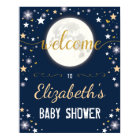 Moon Twinkle Star Galaxy Baby Shower Welcome