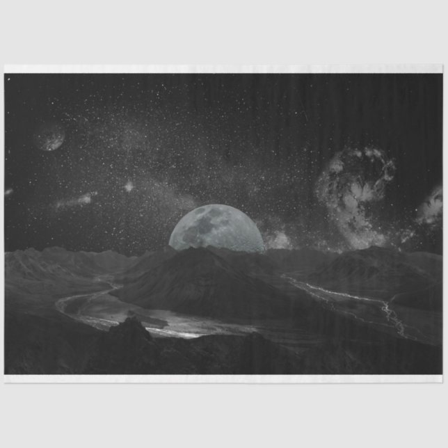 moon universe tissue paper (Front)