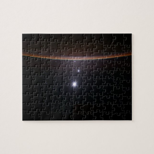 Moon, Venus, Jupiter & Earth (ISS) (NASA) (Space)  Jigsaw Puzzle (Horizontal)