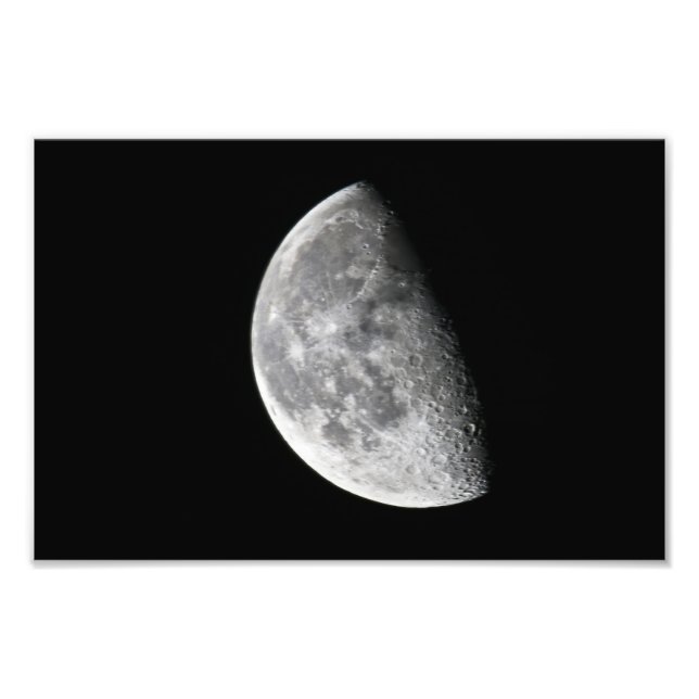 Moon viewed from Yorkton SK. Canada Photo Print (Front)