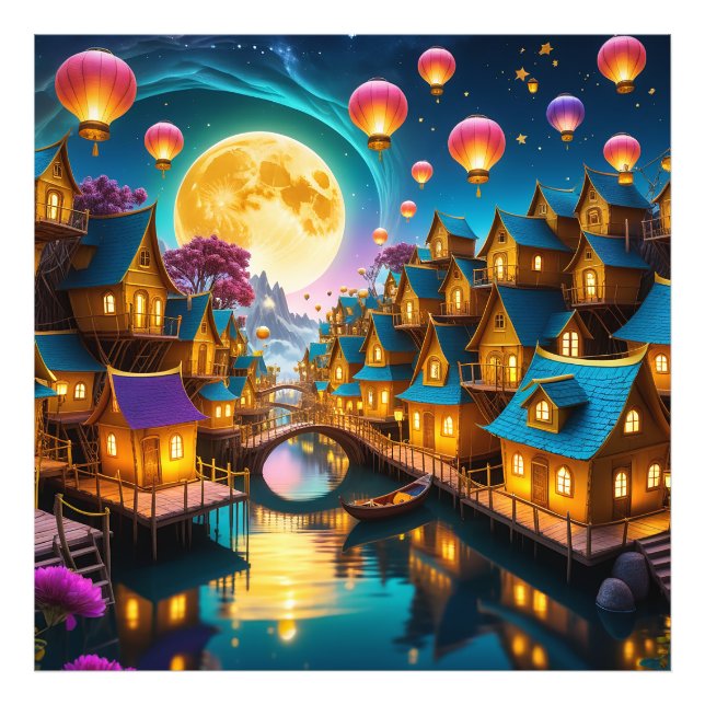 Moon Village Photo Print (Front)
