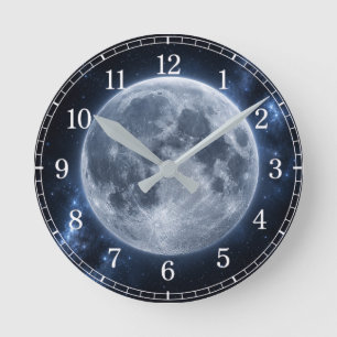Moon Wall Clock — Space-Inspired Design