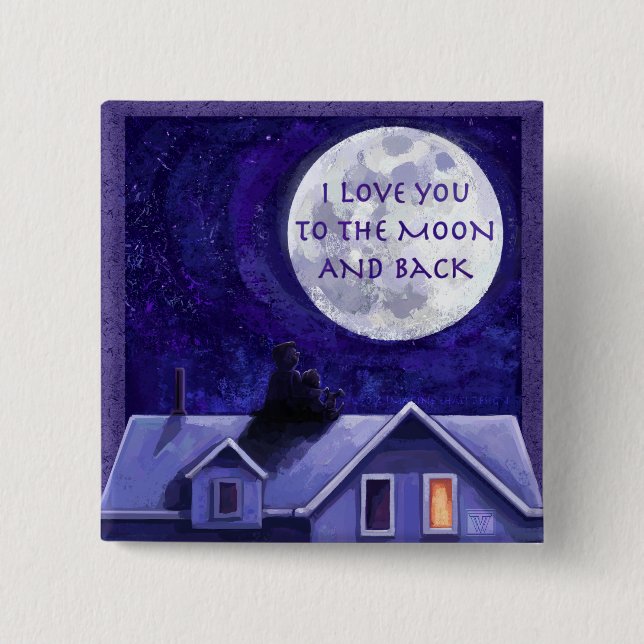 Moon Watch 15 Cm Square Badge (Front)