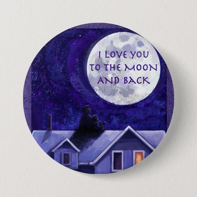 Moon Watch 7.5 Cm Round Badge (Front)