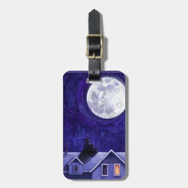 Moon Watch Luggage Tag (Front Vertical)