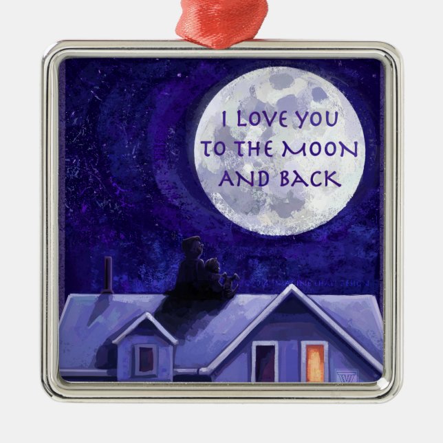 Moon Watch Metal Tree Decoration (Front)