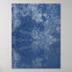 Moon Water Silver Foil Print