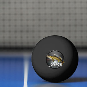 Moon Water & Walleye Pike Ping Pong Ball