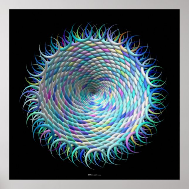 Moon Weave 1 (hi-res print) Poster (Front)