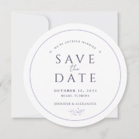 Moon Whimsical Wedding Save the Date Card
