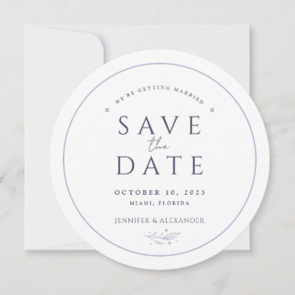 Moon Whimsical Wedding Save the Date Card