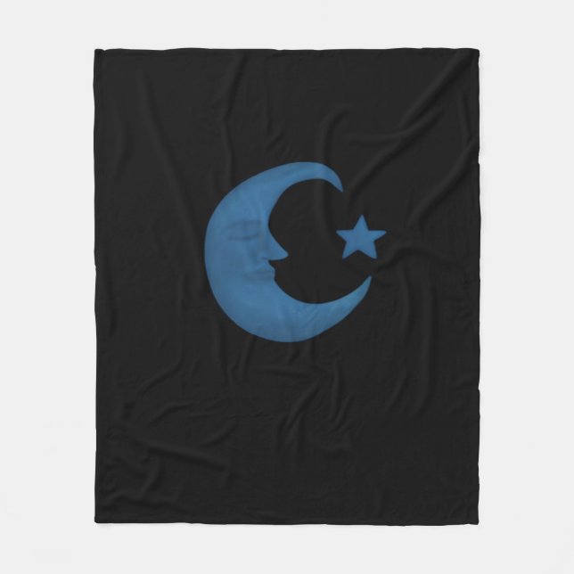 Moon Whimsigoth Fleece Blanket (Front)